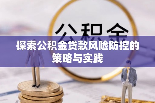 鲁甸探索公积金贷款风险防控的策略与实践